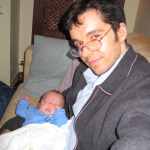 With my baby niece, 2005.