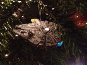 One of my illuminated Star Wars Christmas tree decorations. Not relevant to this post, just awesome.